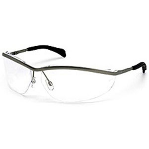 MCR Safety KD210 Klondike&reg; Safety Glasses,Metal,Clear