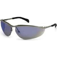 MCR Safety KD218 Klondike® Safety Glasses,Metal,Blue Mirror
