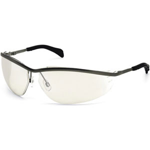 MCR Safety KD219 Klondike&reg; Safety Glasses,Metal,I/O Clear Mirror