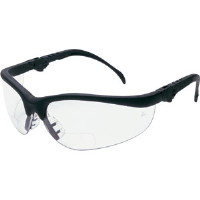 MCR Safety KD3H10 Klondike® Magnifier Eyewear,Black,Clear,+1.0 diopter