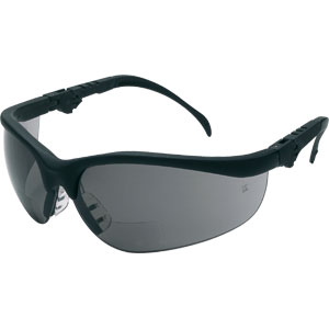 MCR Safety KD3H25G Klondike&reg; Magnifier Eyewear,Black,Gray,+2.5 Diopter