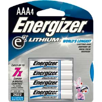 Energizer L92BP-4 Ultimate Lithium AAA Batteries, 4/Pkg