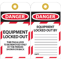 National Marker LOTAG17 Danger Lockout Tags, 10/Pk.