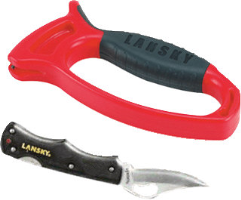 Lansky Sharpeners LSTCN-045 Deluxe Quick Edge Knife Sharpener w/ Knife