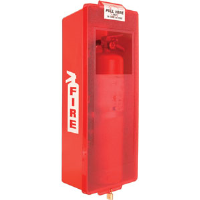 Mark II Red Tub w/Red Cover Extinguisher Cabinet