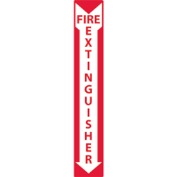 National Marker M39R Fire Extinguisher Sign,24x4", Plastic