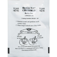 First Aid Only M5042 Ambu Res-cue Key CPR Shield, 1-Way Valve