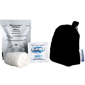 First Aid Only M5107 CPR Mini Backpack w/Latex-Free Faceshield