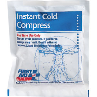 First Aid Only M563125 4" x 5" Instant Cold Compress, 125/Case