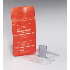First Aid Only M571-P Microshield&reg; CPR Faceshield w/Tamper Proof Pouch