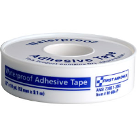 First Aid Only M686-P Waterproof First Aid Tape w/Plastic Spool, 1/2" x 10 yds
