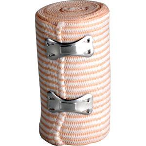First Aid Only M698 Elastic Bandage w/2 Fasteners, 3&#34; x 5 yds
