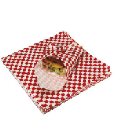 Marcal 1097 Grease Resistant Red Checkered Food Sheets