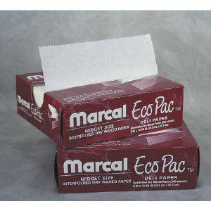 Marcal 5292 Eco-Pac Deli Wax Paper, 10X10, 12/500