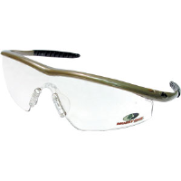 MCR Safety MOTM139 Mossy Oak® Tremor Eyewear,Taupe,I/O Clear Mirror