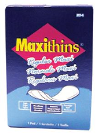 Hospeco MT-4 Maxithins® Sanitary Napkin Pads, 250/Cs.