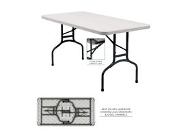 National Public Seating BT3060 30&#148; X 60&#148; Rectangular Blow Molded Table