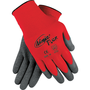 MCR Safety N9680XL Ninja&reg; Flex Nylon Shell Latex Coated Gloves,XL,(Dz.)
