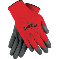MCR Safety N9680M Ninja® Flex Nylon Shell Latex Coated Gloves,M,(Dz.)