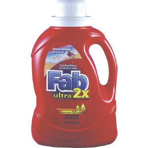 Phoenix Brands 37155 Fab&#174; 2X Ocean Breeze Liquid Laundry Detergent