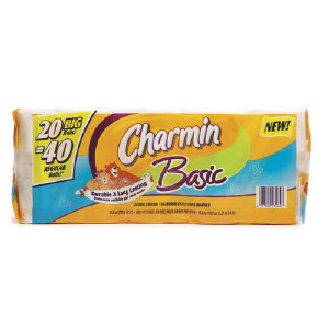 Procter &amp; Gamble 23464 Charmin&#174; Basic Big Roll Bathroom Tissue, 20/1 Packs
