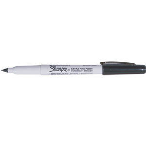 Sharpie&reg; Permanent Marking Pen, Extra Fine, Black