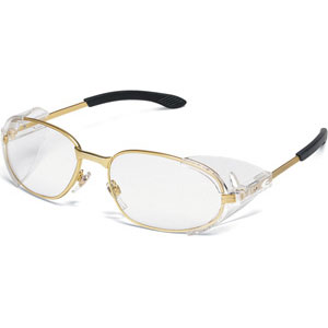 MCR Safety R2110 RT2&reg; Eyewear, Brass Frame, Clear