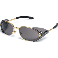 MCR Safety R2112 RT2® Eyewear, Brass Frame, Gray