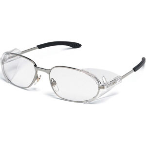 MCR Safety R2120 RT2&reg; Eyewear, Chrome Frame, Clear