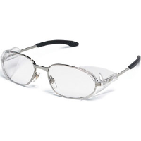 MCR Safety R2120 RT2® Eyewear, Chrome Frame, Clear
