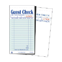 Royal Paper Products GC6000-2 Carbon Guest Checks, 17 Lines, Green