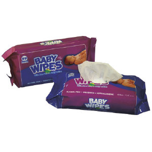 Royal Paper Products RPBWUR-80 Unscented Baby Wipes, 12/80