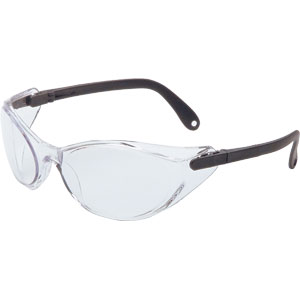 Sperian S1730X Uvex&reg; Bandido Safety Glasses,Black, Clear AF