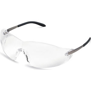 MCR Safety S2110 Blackjack&reg; Safety Glasses,Metal,Clear