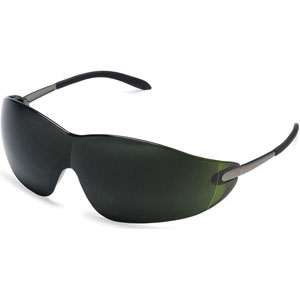 MCR Safety S21150 Blackjack&reg; Safety Glasses,Metal,Green Shade 5.0