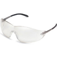MCR Safety S2119 Blackjack® Safety Glasses,Metal,I/O Clear Mirror