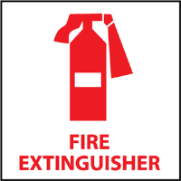 National Marker S21R Fire Extinguisher w/ Graphic Sign