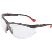 Sperian S3308 Uvex® Genesis XC Safety Glasses,Black, Silver Mirror