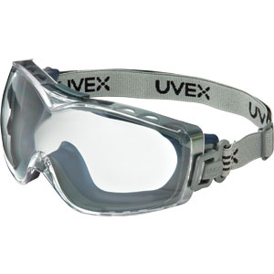 Sperian S3972DF Uvex&reg; Stealth OTG Goggles,Fabric, Amber