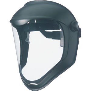 Sperian S8500 Uvex Bionic&reg; Face Shield,Black, Clear Uncoated