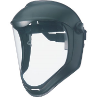 Sperian S8500 Uvex Bionic® Face Shield,Black, Clear Uncoated