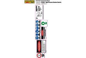 SESS07 Equipment Safety Decals, High Pressure Washer (Electric)Safety Sheet