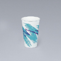 Solo Cup 316JZJ 16 Ounce Jazz® Paper Hot Cups, Teal