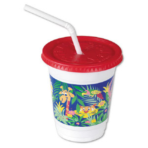 Solo Cup CC12C-J5145 Plastic Kid&#8217;s Cups, 12 Ounce, Jungle Design
