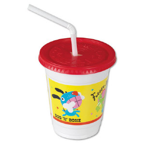 Solo Cup CC12C-J5146 Plastic Kid&#8217;s Cups, 12 Ounce, Critters Design