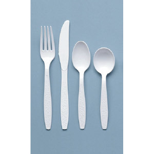 Solo Cup GBX6KW Guildware&#174; Heavyweight Plastic Knife, 10/100