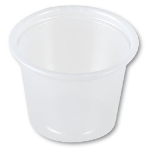Solo Cup P100 Plastic Translucent Souffle Cups, 1 Ounce