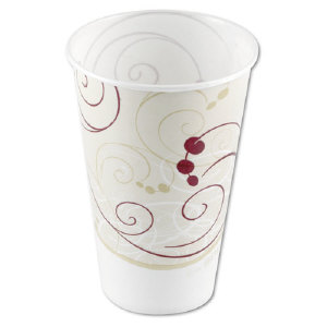 Solo Cup R12NSYM 12 Ounce Symphony&#8482; Design Wax-Coated Paper Cold Cups