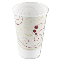 Solo Cup R12NSYM 12 Ounce Symphony™ Design Wax-Coated Paper Cold Cups