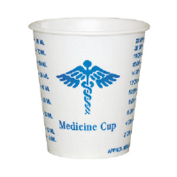Solo Cup R3 Wax-Coated Paper Graduated Medicine Cups